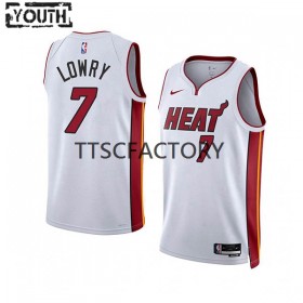 Dres Miami Heat Kyle Lowry 7 Nike 2022-23 Association Edition Bijela Swingman - Dječji
